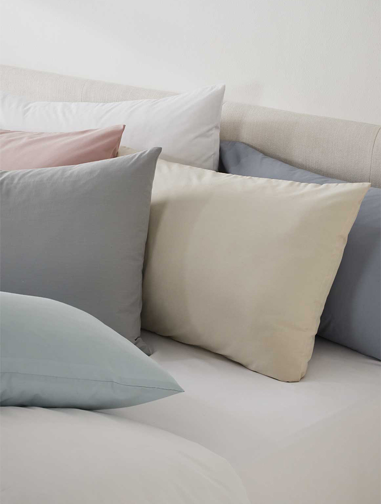 MyRunway Shop Woolworths Indigo Easycare 144 TC Cotton Blend Pillow Cases 2 Pack for Women